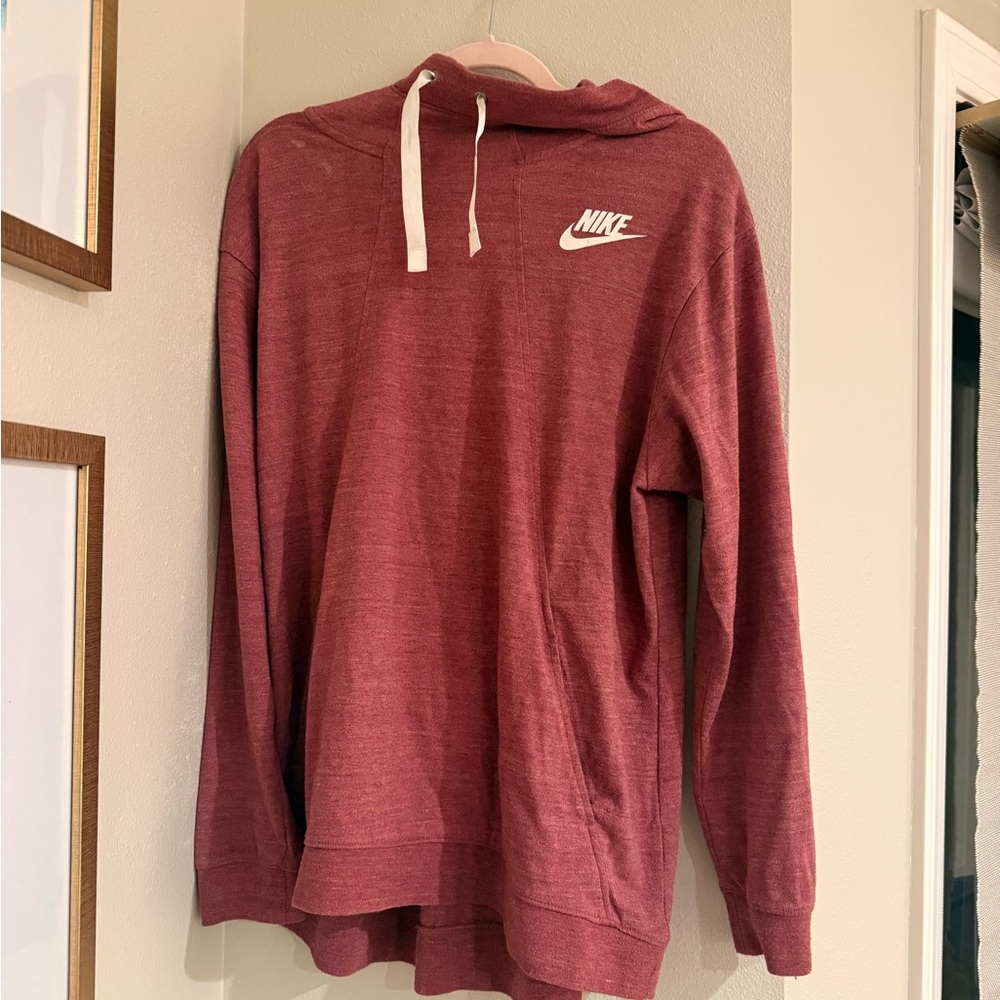 Nike Men's Maroon Hoodie Sweater